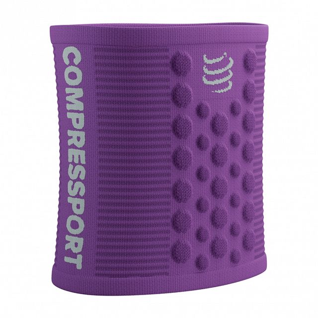 Compressport 3D Dots Sweatband Lilac / White